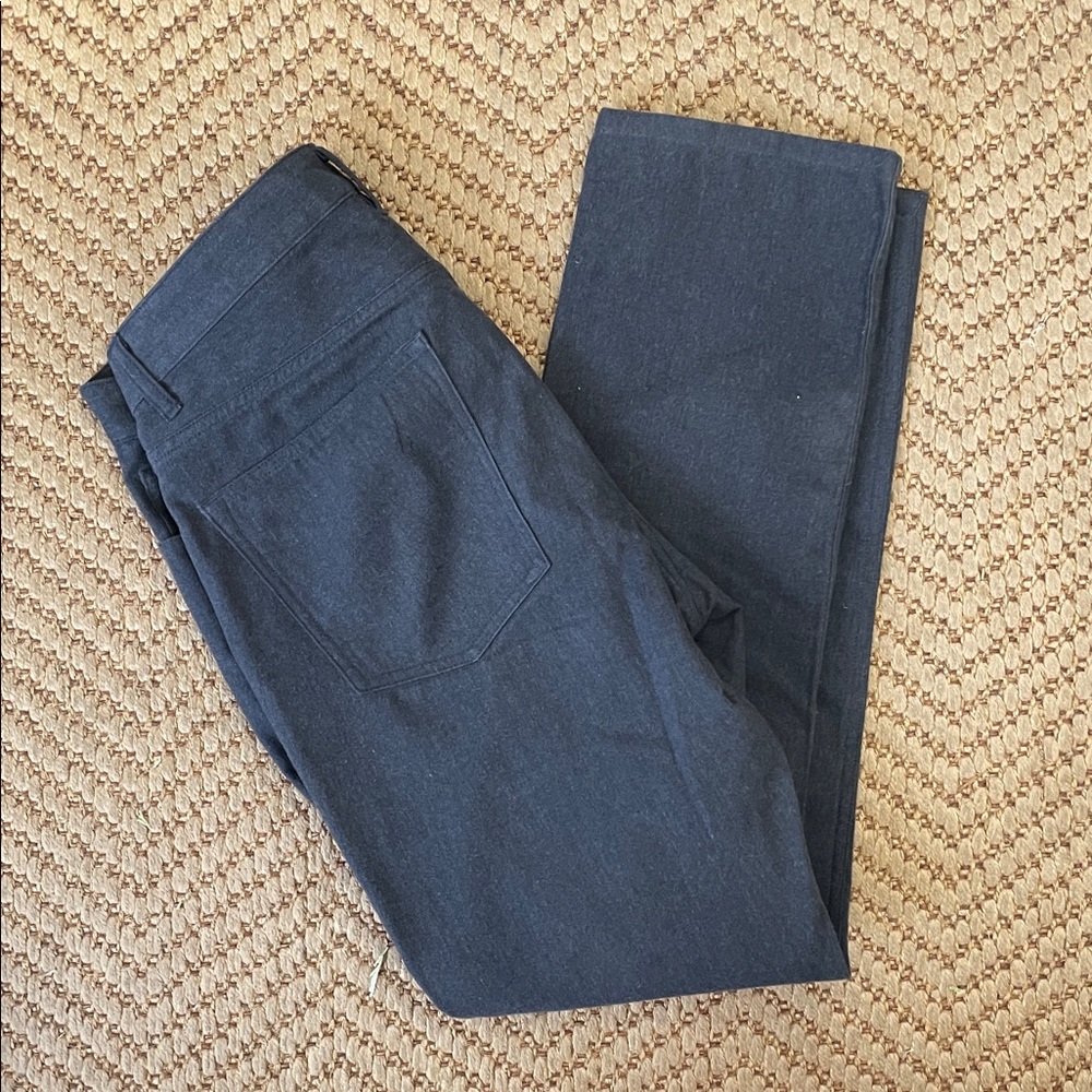 theory - Classic Preppy Straight Slim Fit Legged Pants - Dark Grey -  30